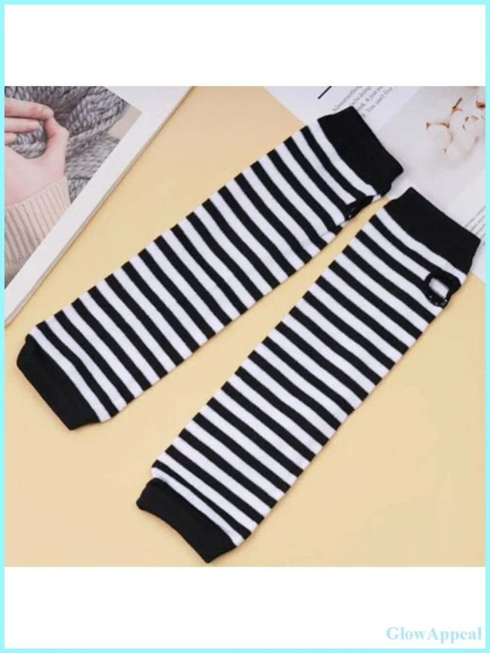 Fingerless Long Sleeve Arm Warmers Gothic Y2K Kawaii Stretchy Knit Gloves